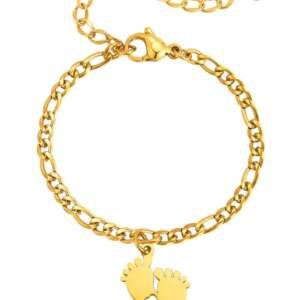 Stainless Steel Irregular Cute Feet Anklet